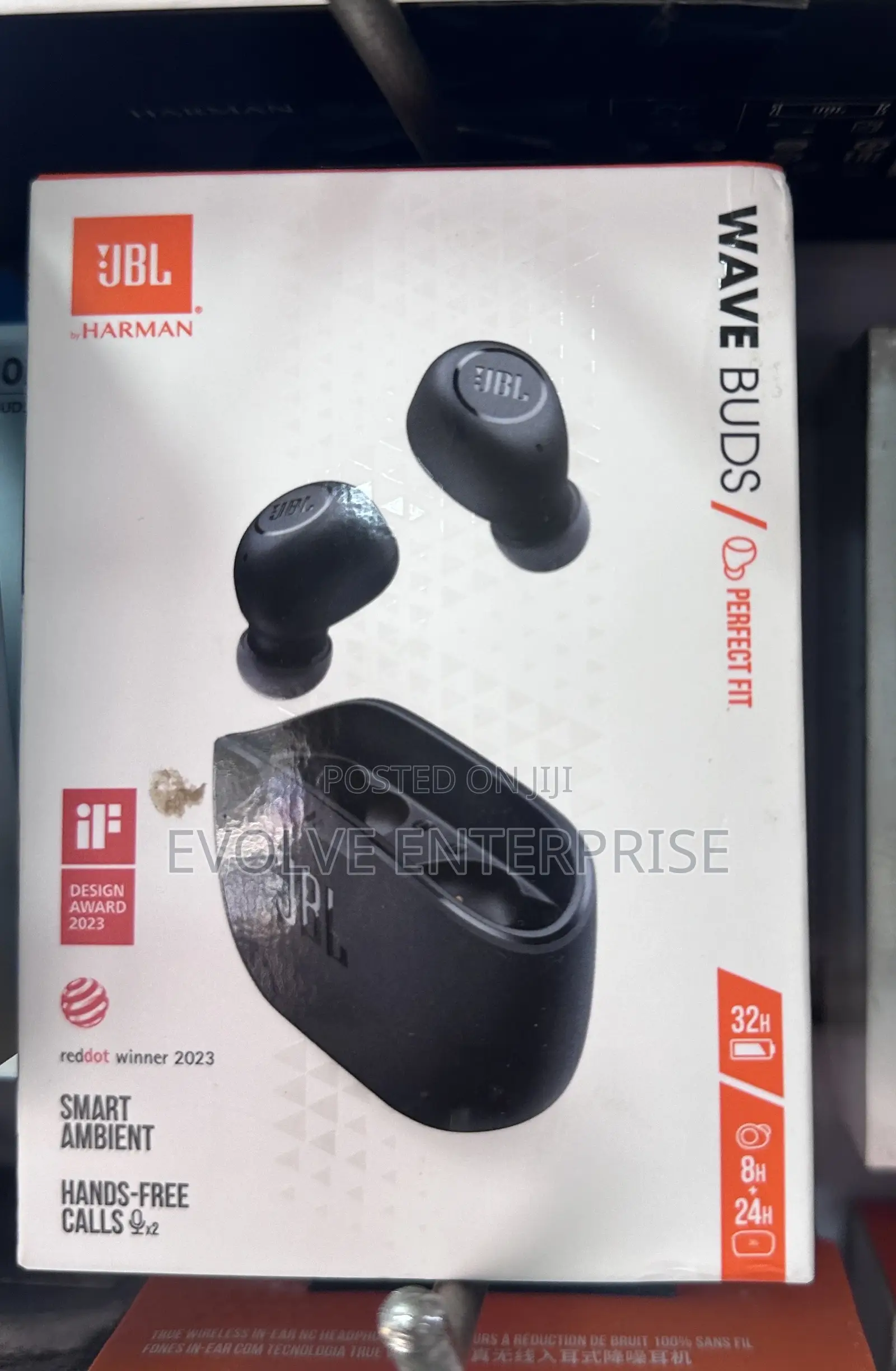 Original JBL Wave Buds Wireless Bluetooth Headphones