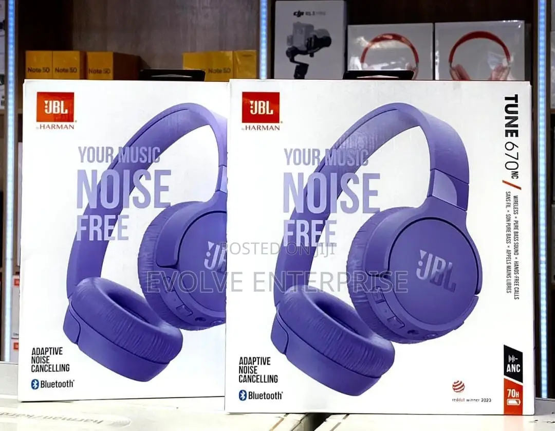 JBL Tune 670NC Wireless Bluetooth Headphones