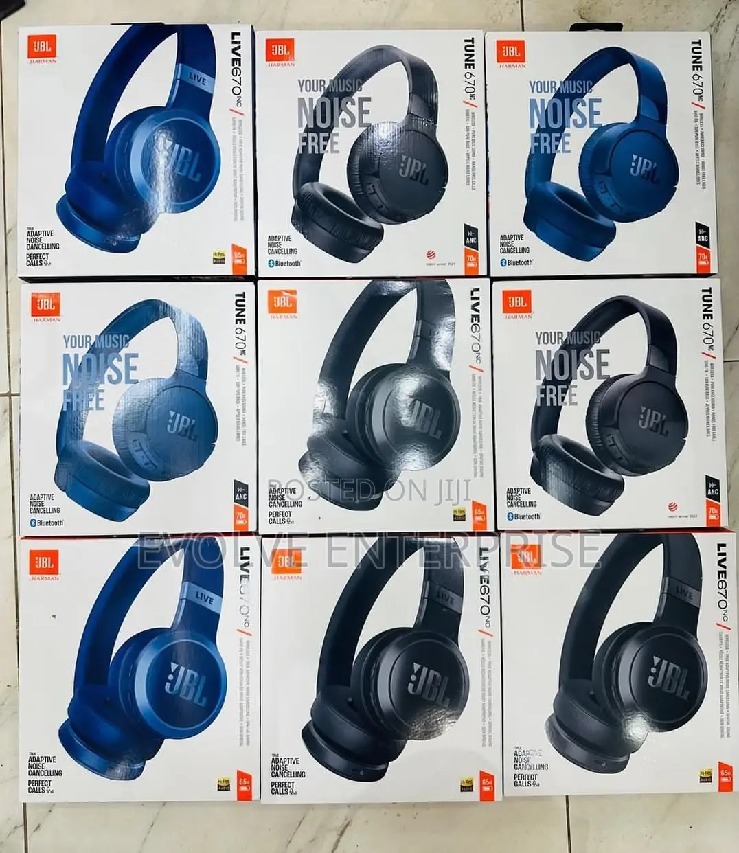 JBL Tune 670NC Wireless Bluetooth Headphones