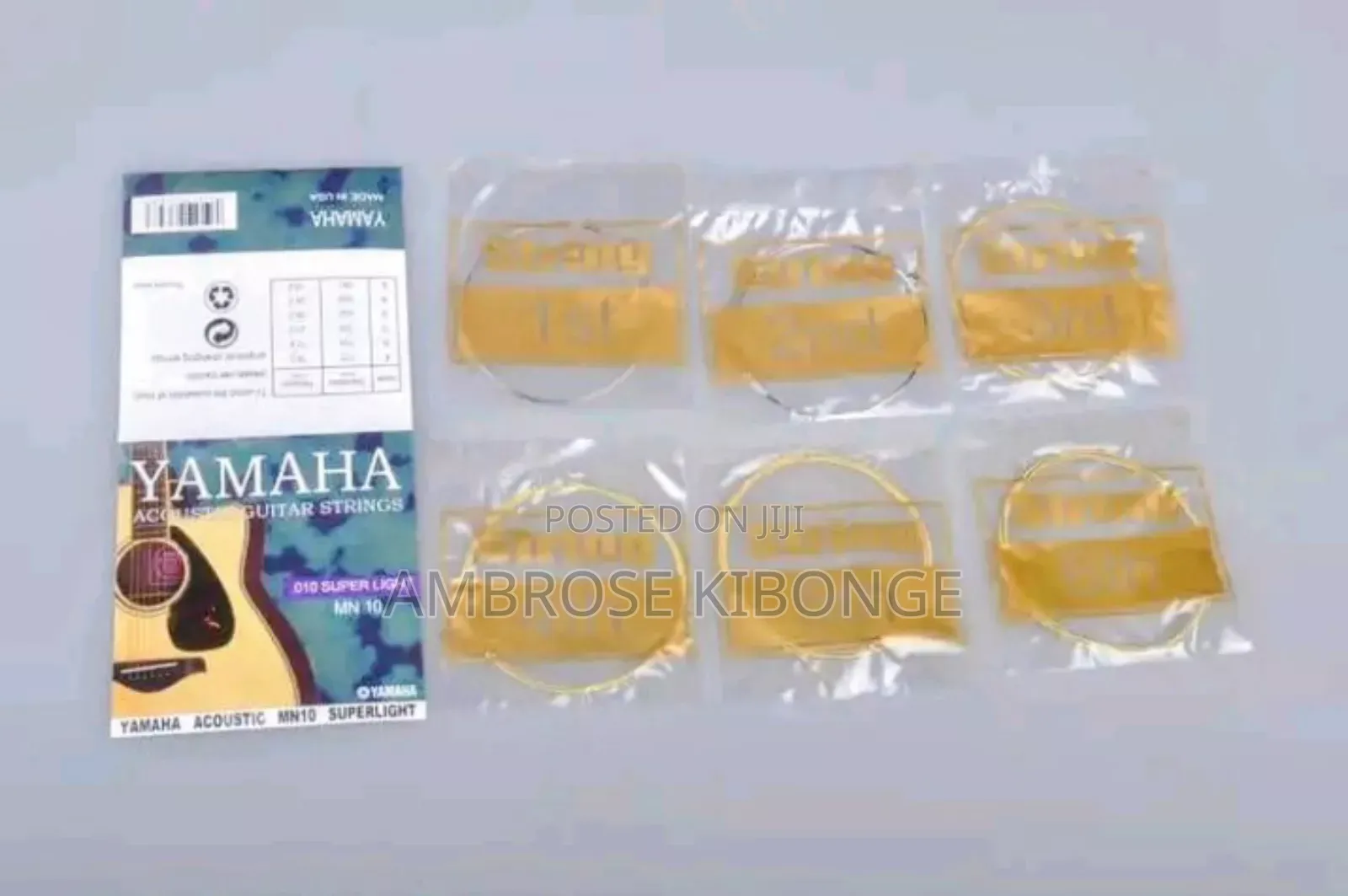 Normal Light Brass Wound AB 12 Acoustic Guitar Strings 6pcs