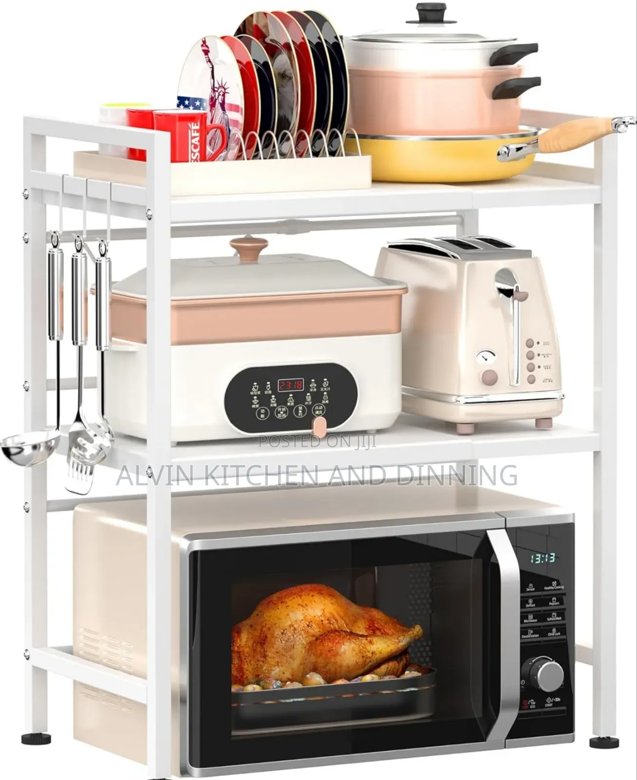 Microwave Oven Rack, Kitchen Spice Organizer
