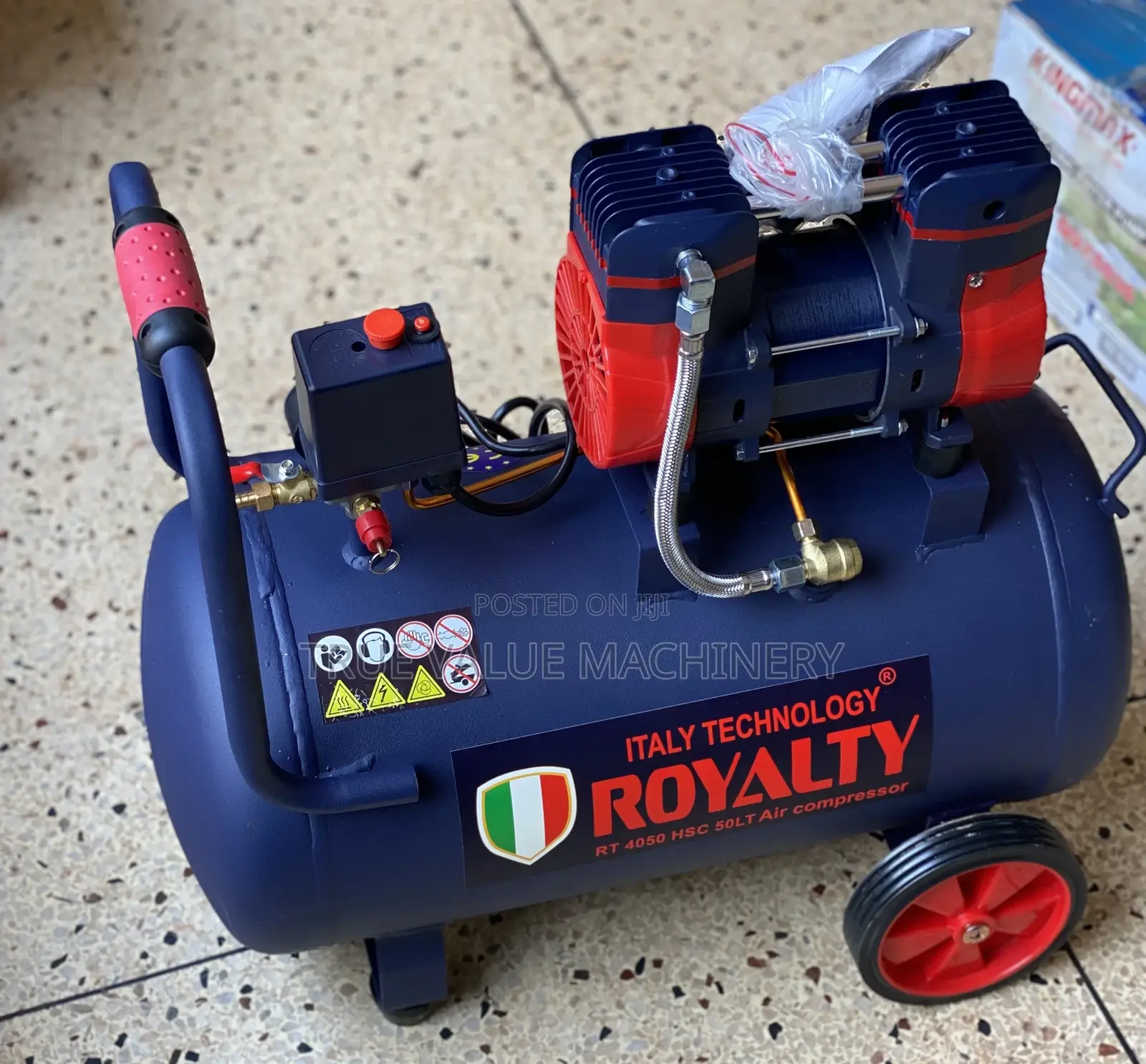 Air Compressor 50 Litres Super Silent Italy Brand