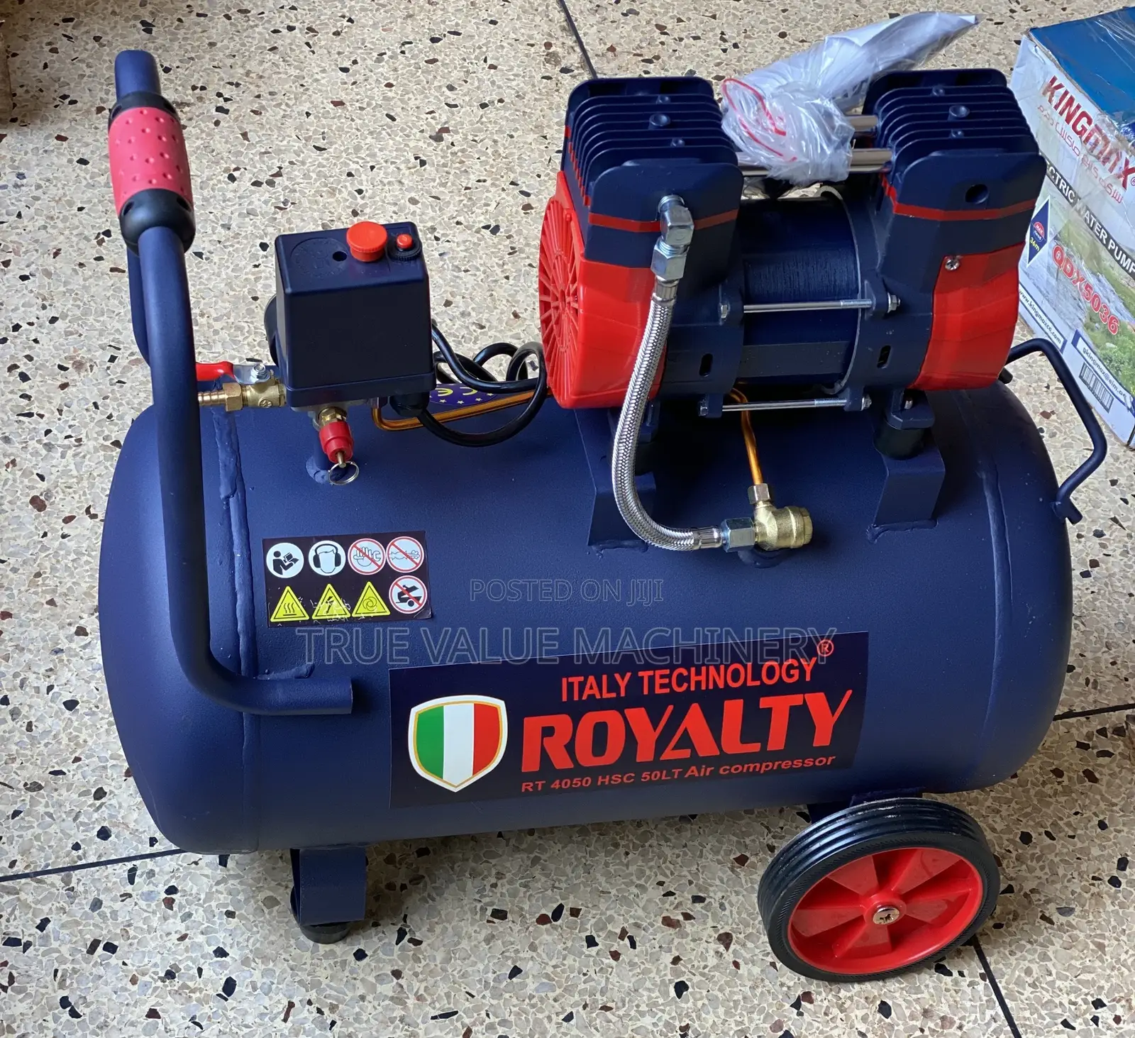 Air Compressor 50 Litres Super Silent Italy Brand