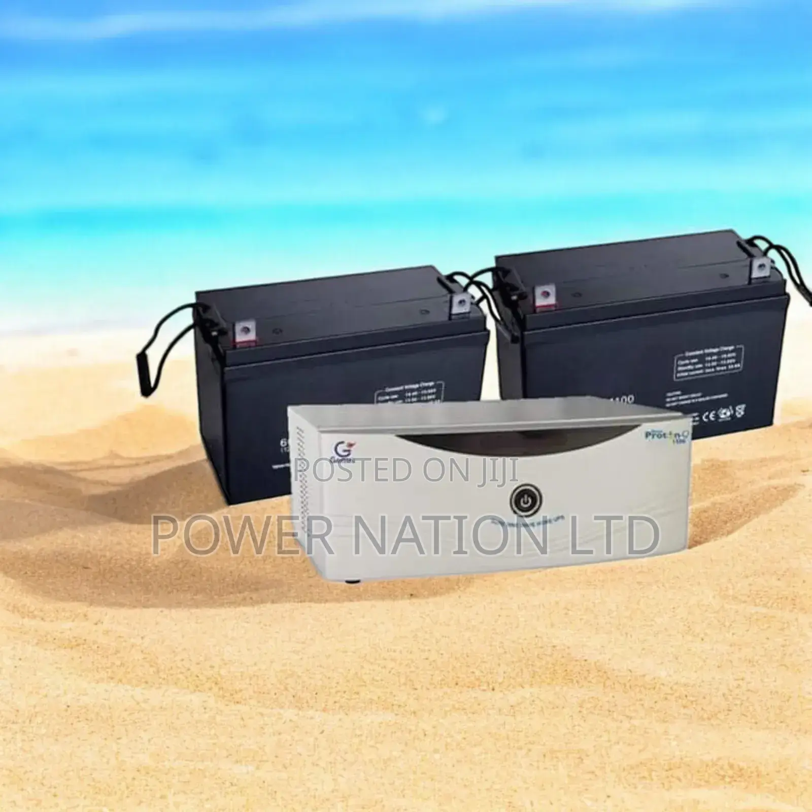 100ah Battery 2pcs 1000va UPS Inverter Power Backup System