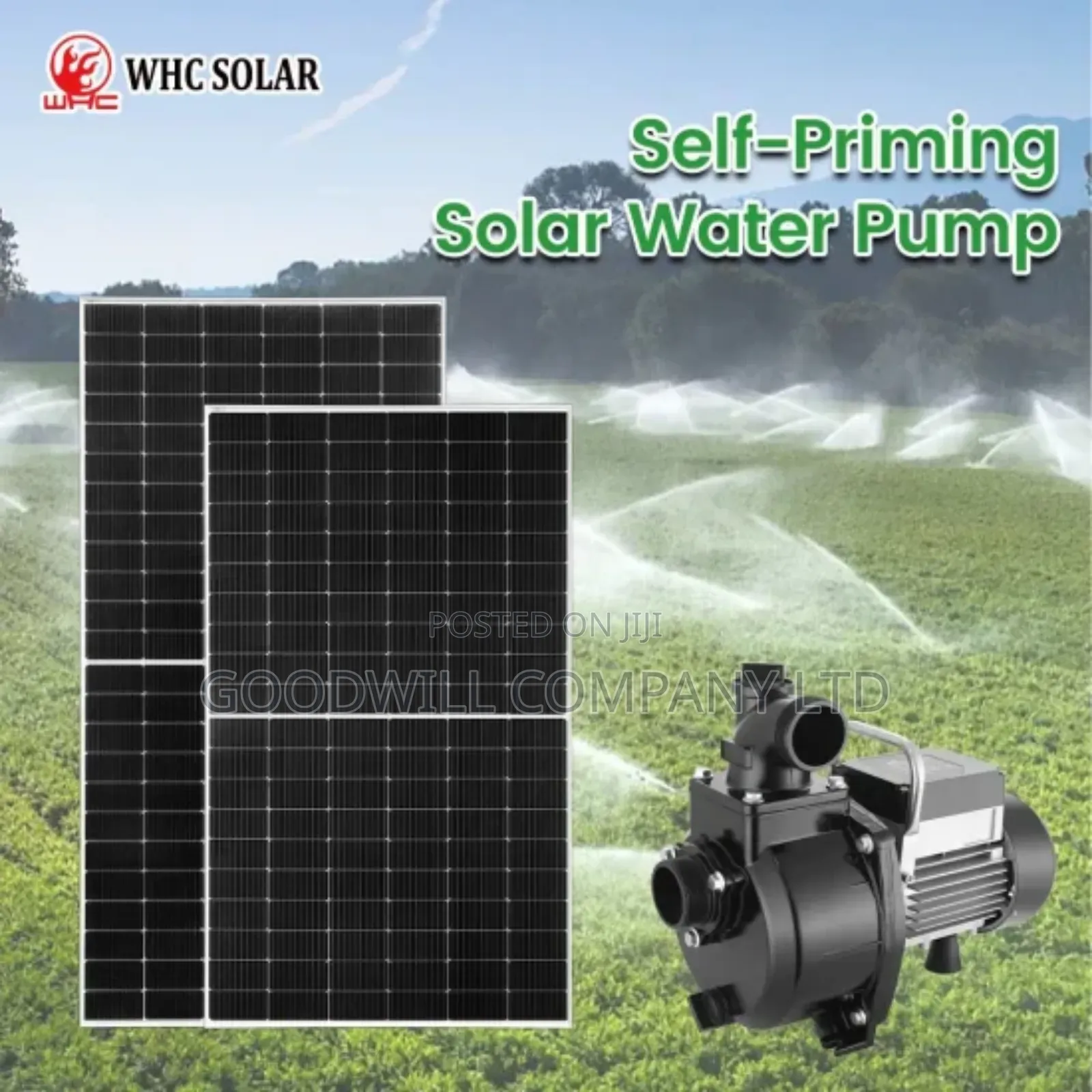 50 Meters Surface Solar Water Pump With 550w Solar Panels