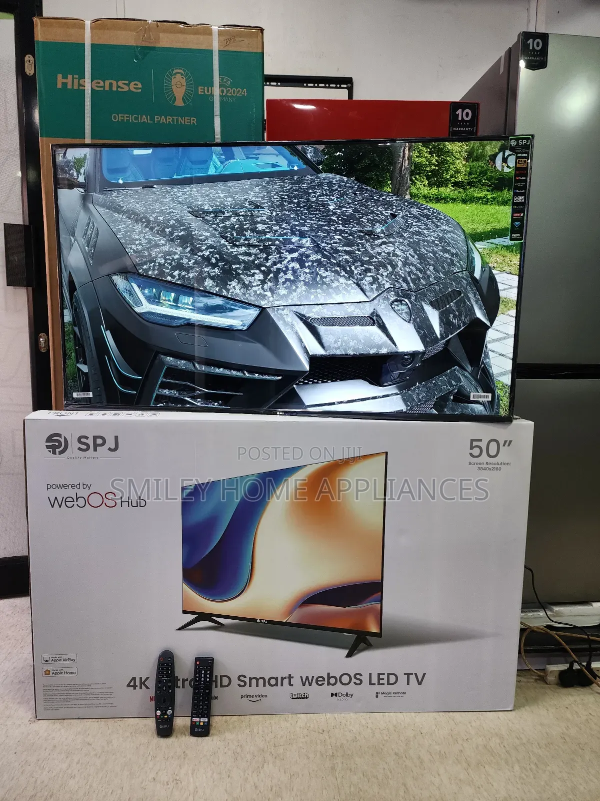 SPJ Flameless 50inches WEB OS Smart Tv