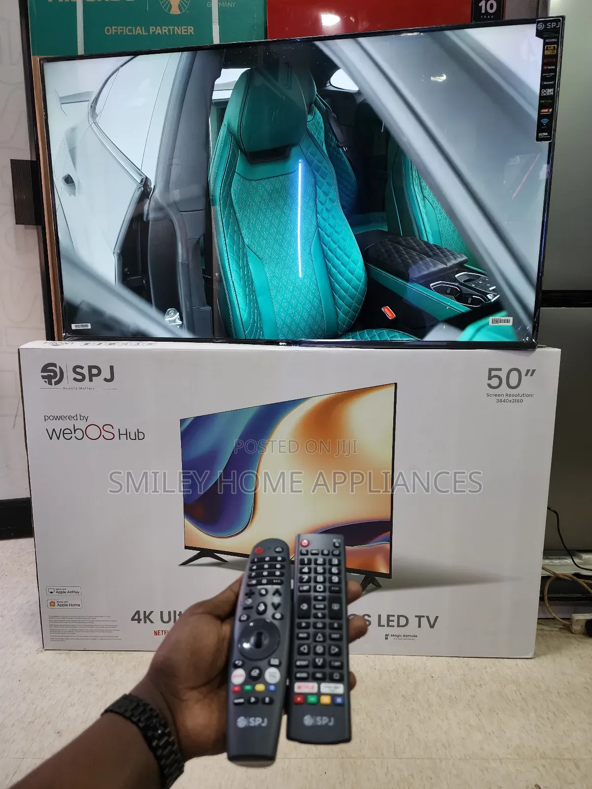 SPJ Flameless 50inches WEB OS Smart Tv