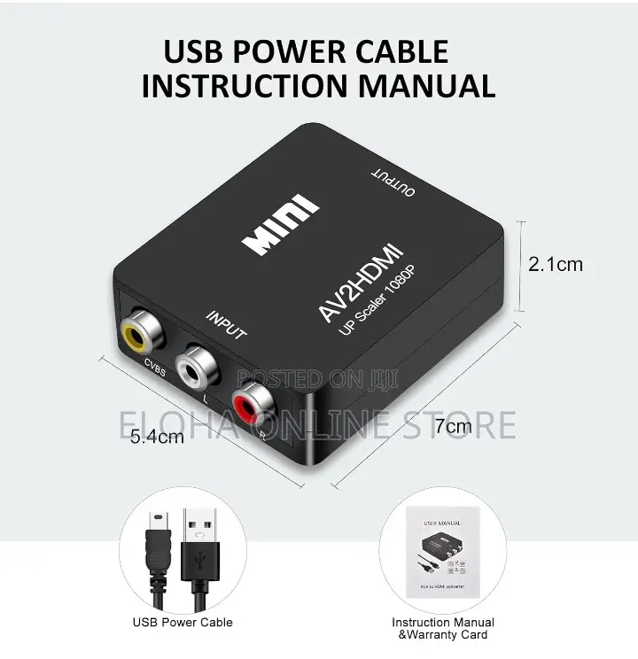 Brand New RCA to HDMI Converter