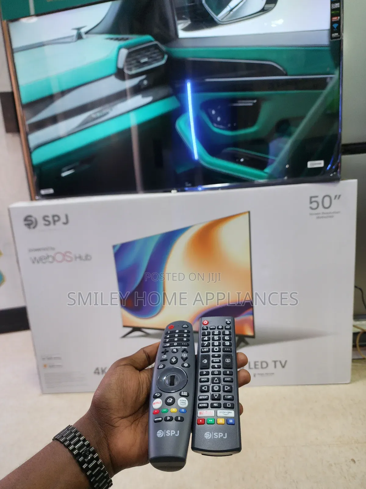 Brand New Frameless 50inches SPJ WEB OS HUB SMART Tv