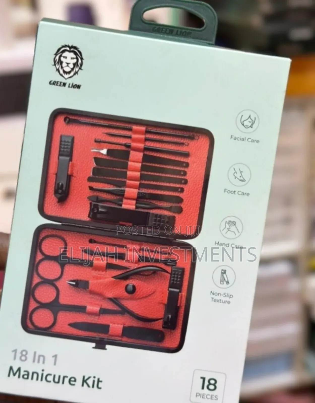 High Quality Green Lion 18 in 1stainless Steel Manicure Set