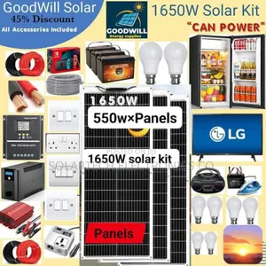 1650W Complete Solar System Kit