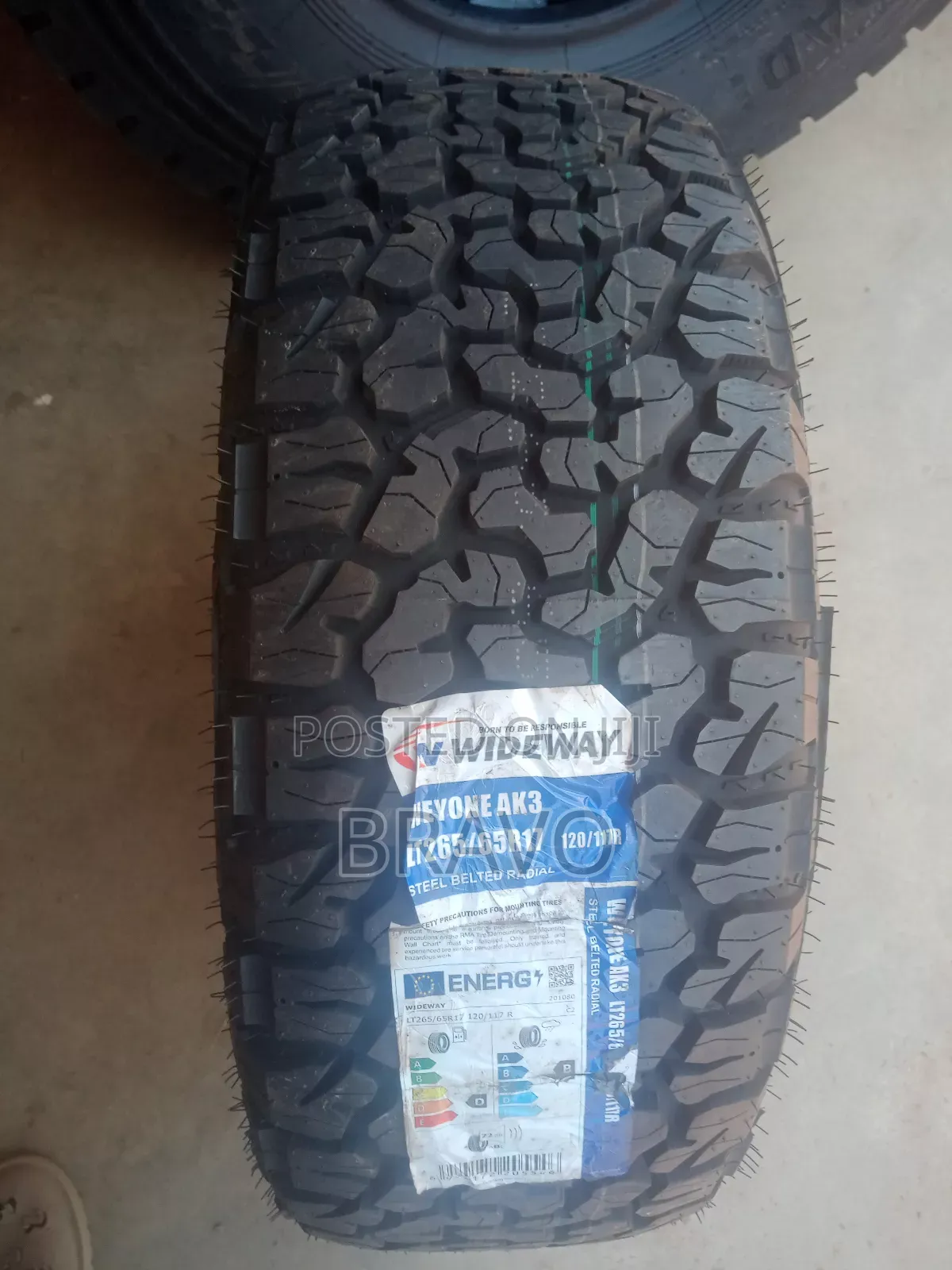 Tyre 265/65r17 Wideway Brand.