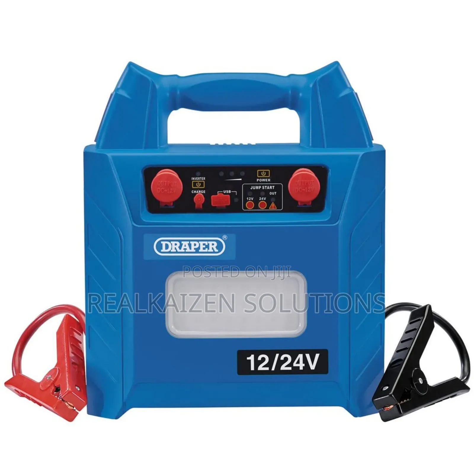 Uk Draper 12|24v Jump Starter With Ac|Dc Inverter 1500|3000a