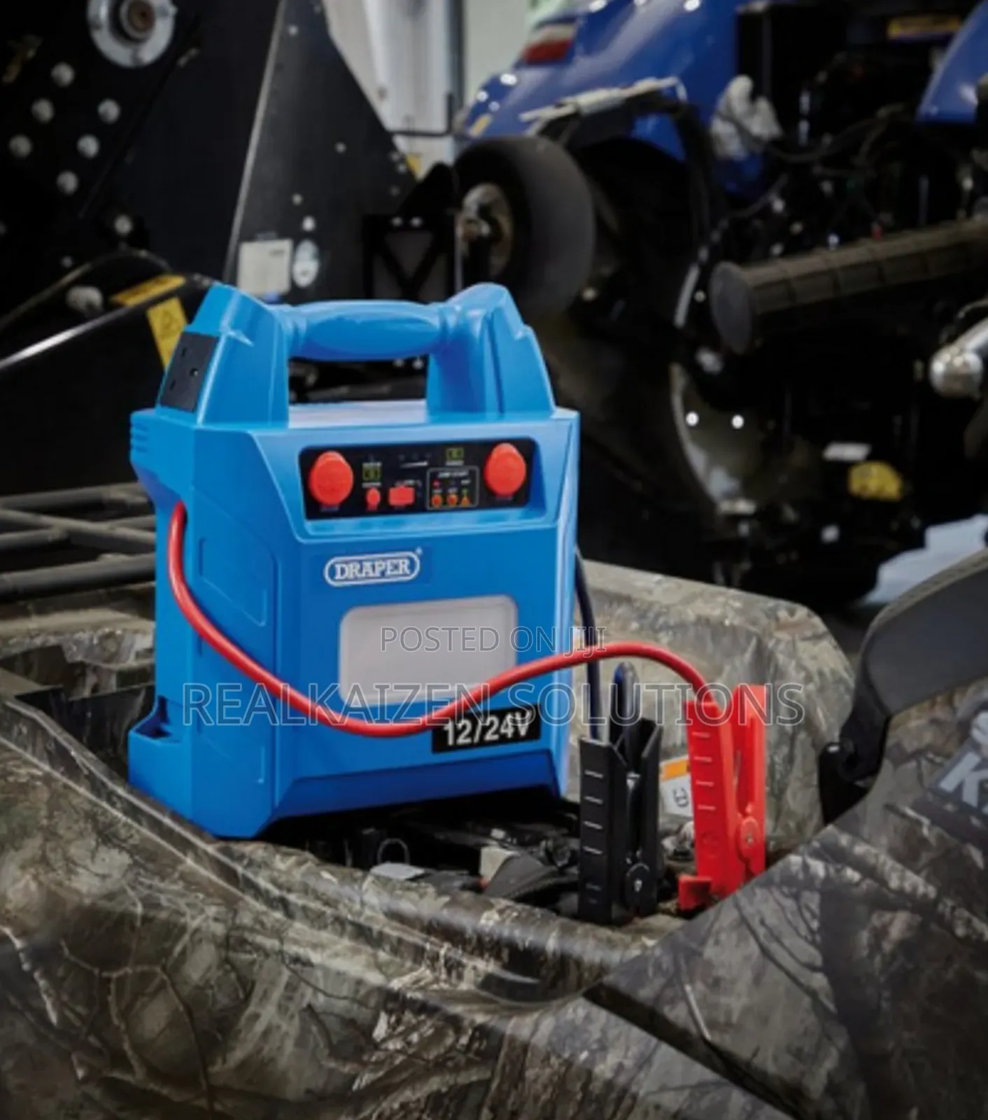Uk Draper 12|24v Jump Starter With Ac|Dc Inverter 1500|3000a