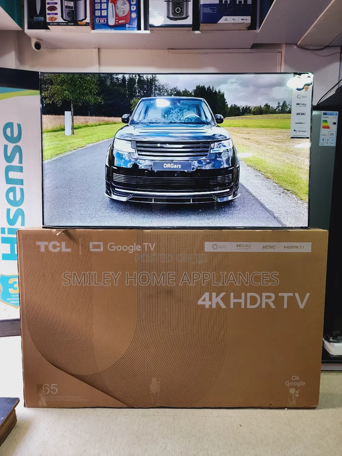 TCL HDR Android Google Smart TV 65inches