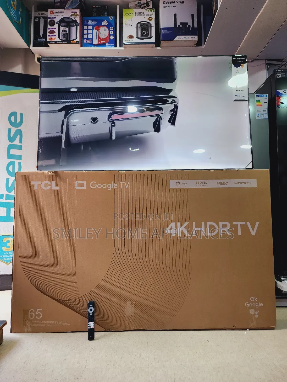 TCL HDR Android Google Smart TV 65inches