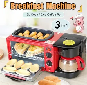 3 in 1 Breakfast Machine,Coffee Machine Automatic Toaster