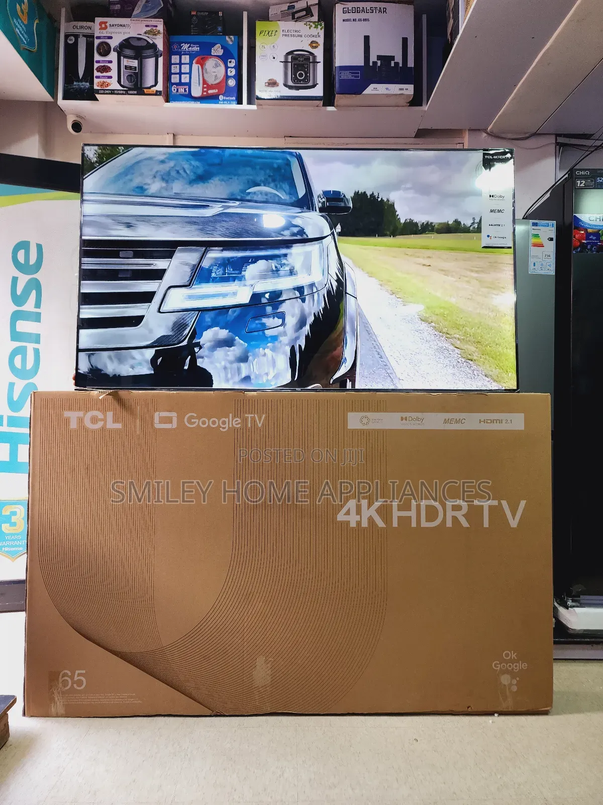 Newly Restocked TCL 65INCHES Google Android Tv