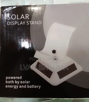 Rotating Phone Display Stand - Battery/ Solar Powered.