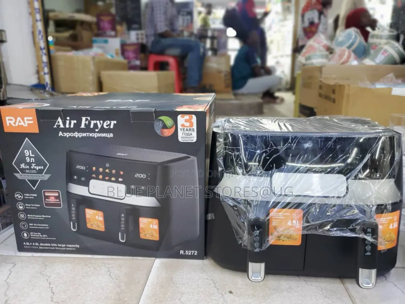 RAF 9.0L Dual Basket Digital Air Fryers \\ 1700w \\ R.5272 