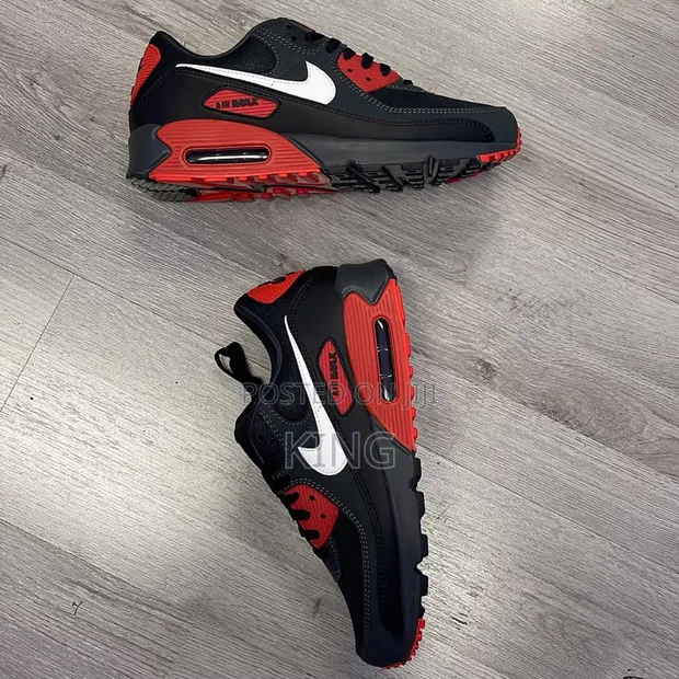 HOT Air Max 90 Black Mystic Red Legit Nike Air Max 90 Anthracite
