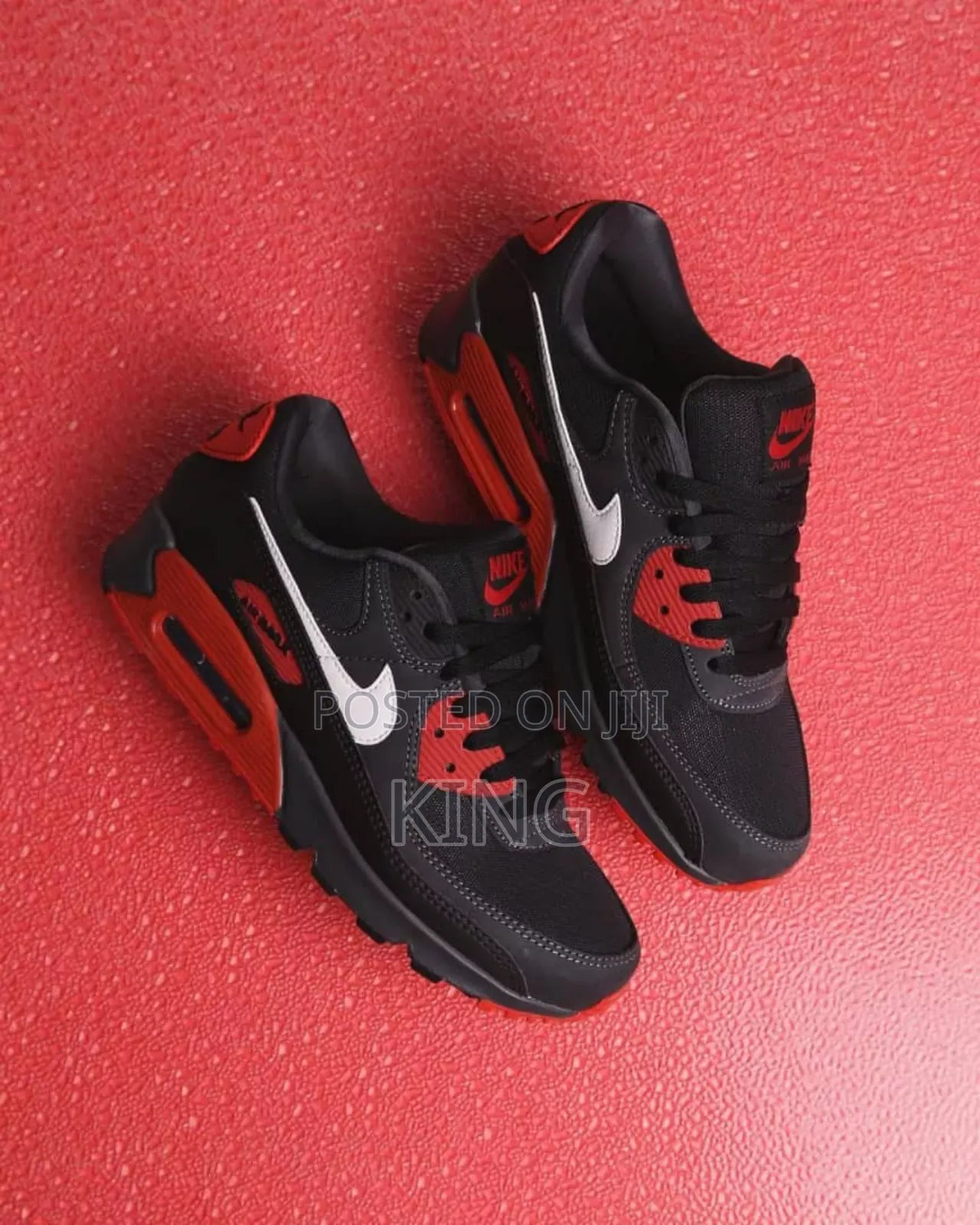 Solid Nike Air Max 90 Anthracite Mystic Red