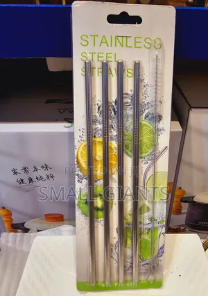 Reusable Stainless Steel Straws With Brush 4pc