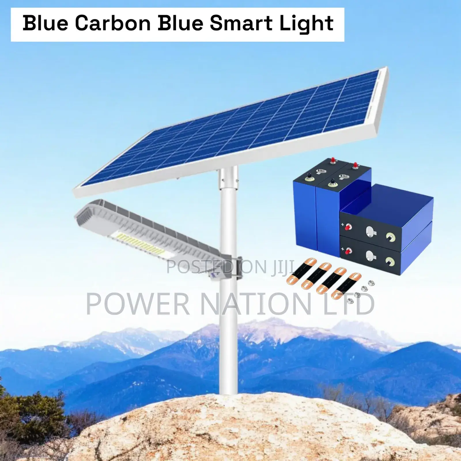 Blue Carbon Blue Fire Heavy Duty Solar Street Light 6.0