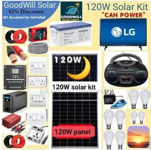 120W Standard Solar Power System Kit