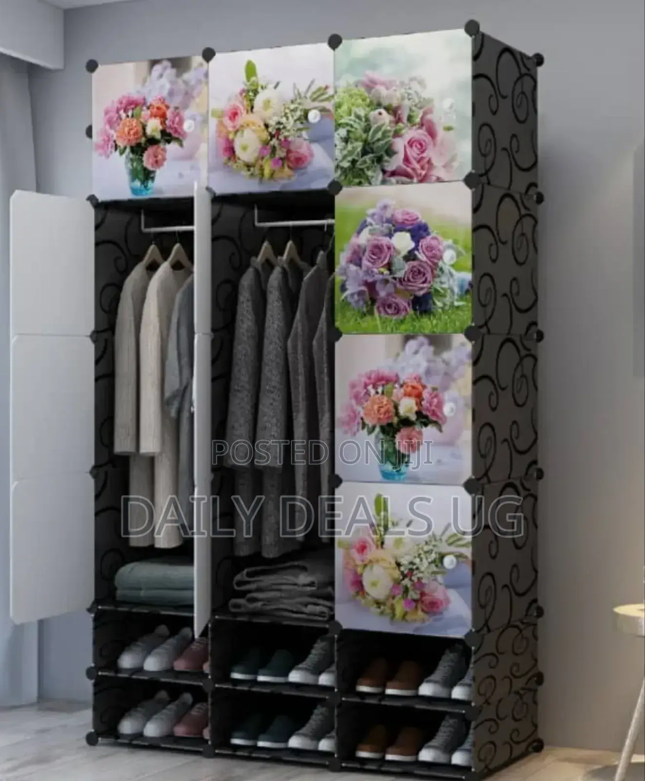 Black Plastic Wardrobe