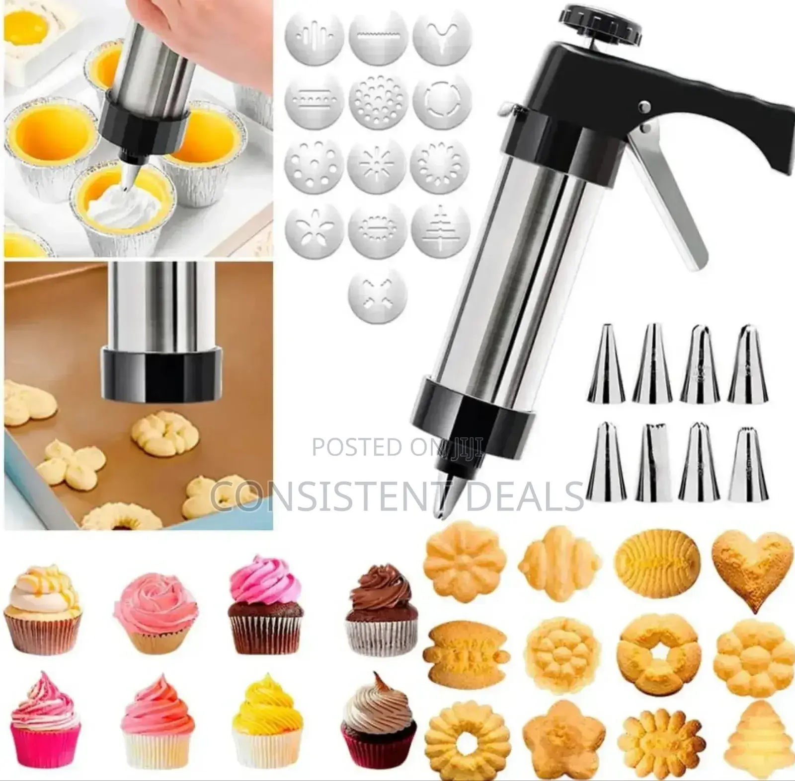 Cookie Press and Cake Decorating Set