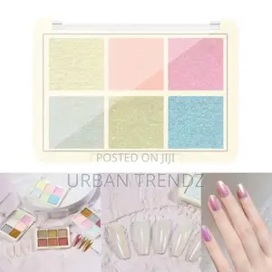 6 Colors Nail Powder Polish Pigment Chameleon for UV Gel Art