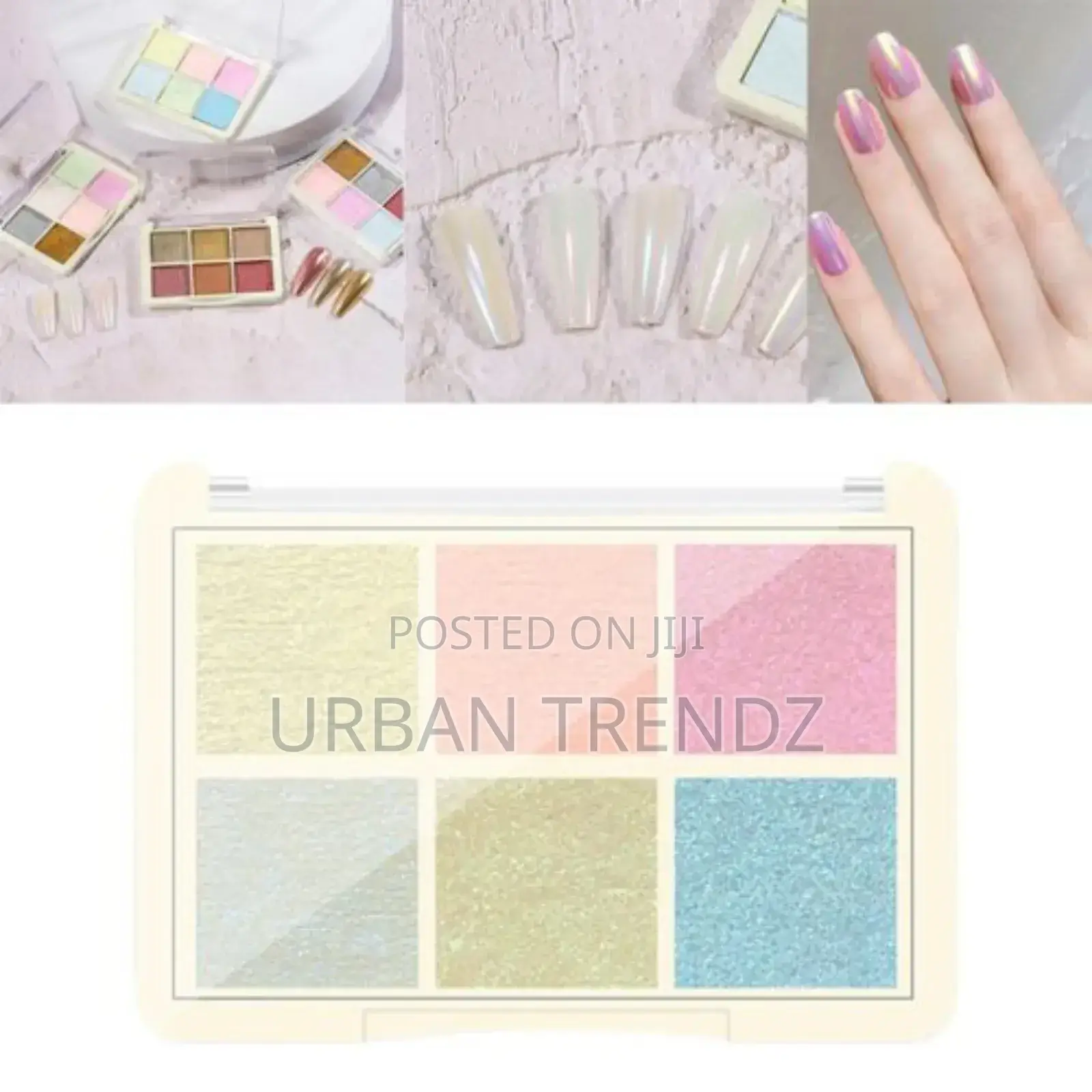 6 Colors Nail Powder Polish Pigment Chameleon for UV Gel Art