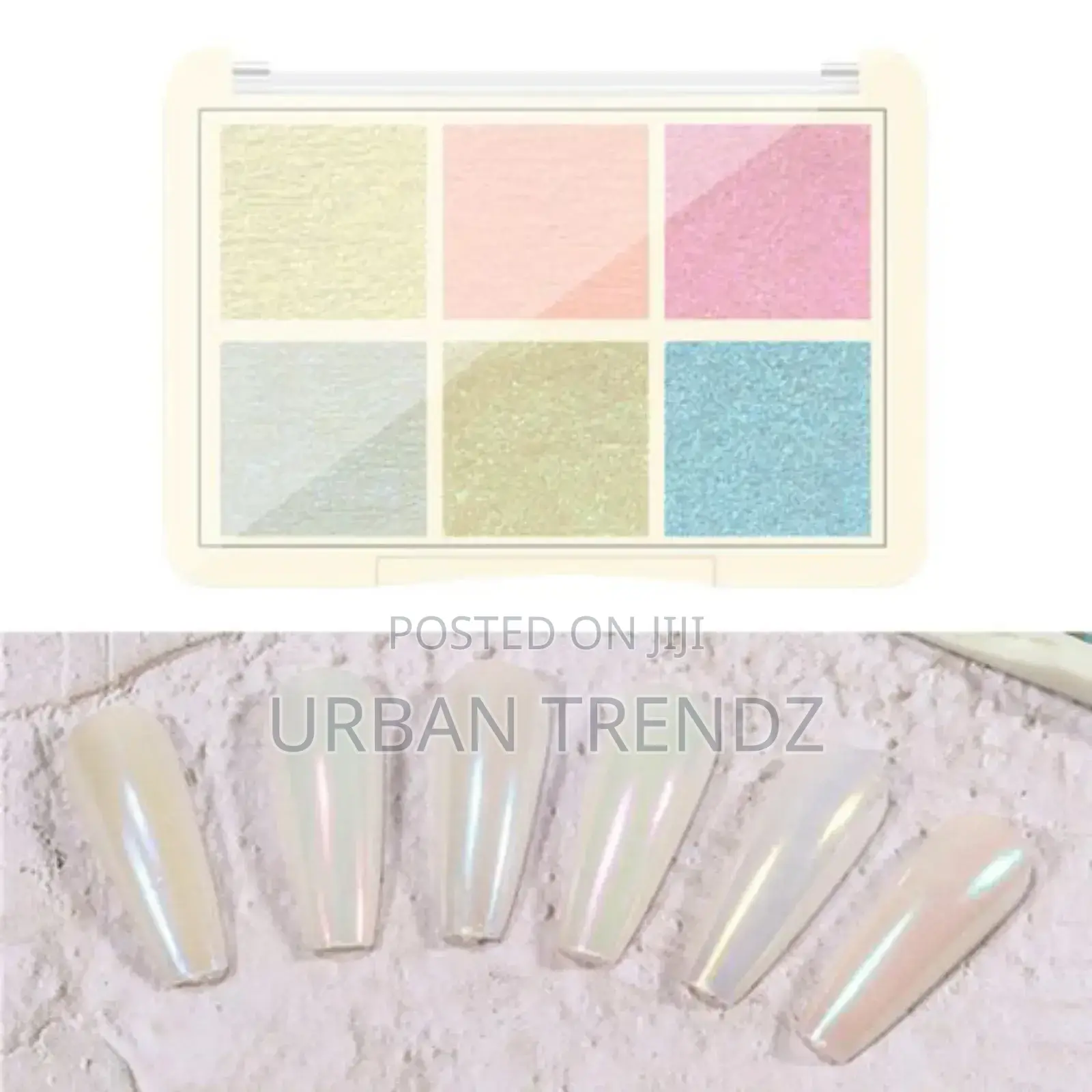 6 Colors Nail Powder Polish Pigment Chameleon for UV Gel Art
