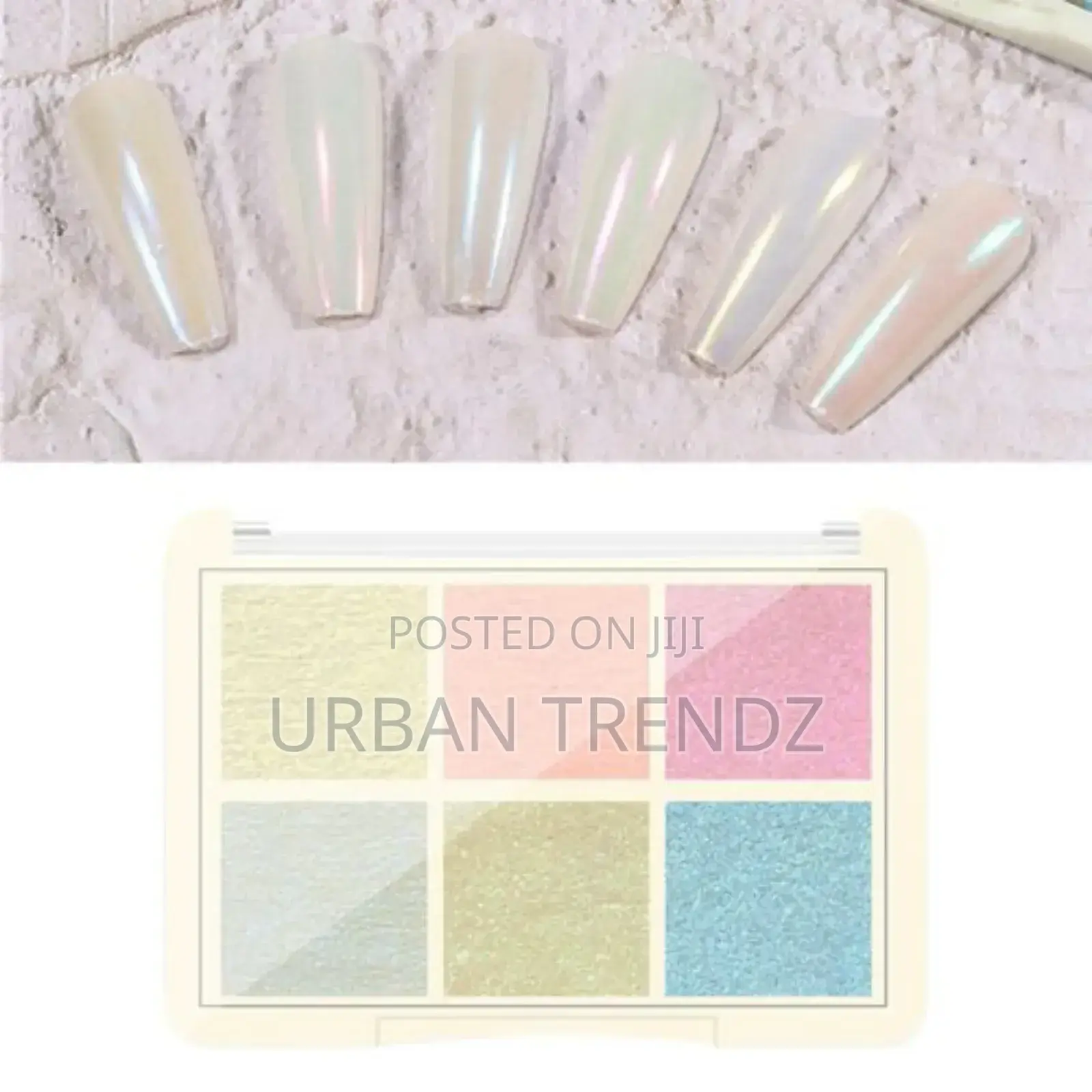 6 Colors Nail Powder Polish Pigment Chameleon for UV Gel Art