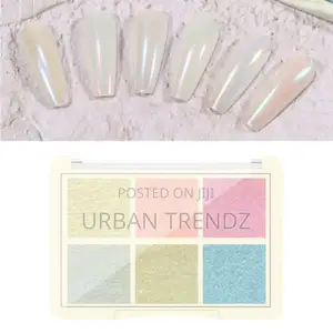 6 Colors Nail Powder Polish Pigment Chameleon for UV Gel Art