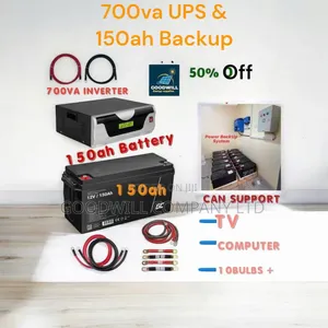 Power Backup System (700va and 150ah Battery Bank)