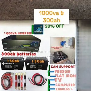 Power Backup System (1000va and 300ah Battery Bank)