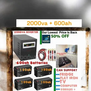 Power Backup System (2kva and 600ah Battery Bank)