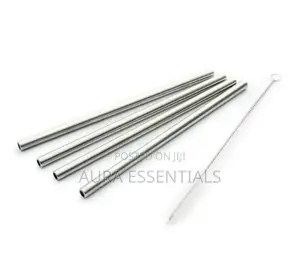 Reusable Stainless Steel Straws With Brush 4pcs