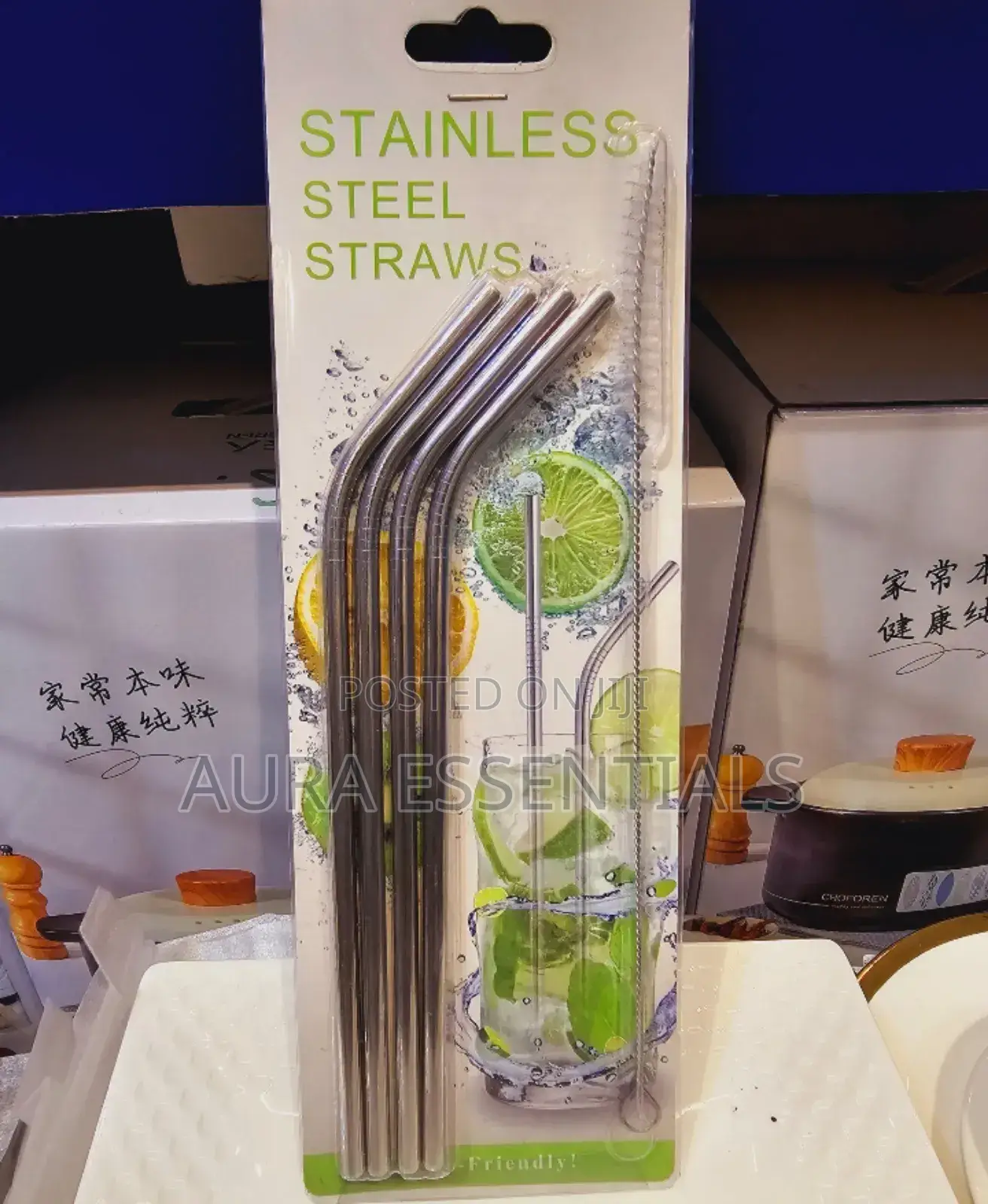 Metallic Stainless Steel Straws