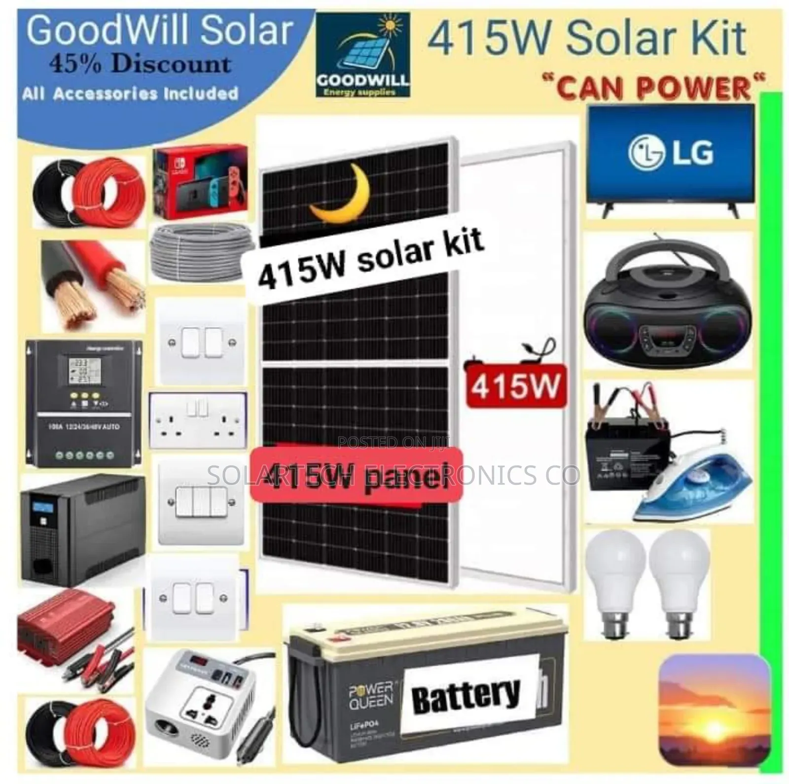 415W Solar System Full Kit/ Warehouse Price.