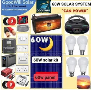 60W Solar Energy/ Power Full Kit Elz