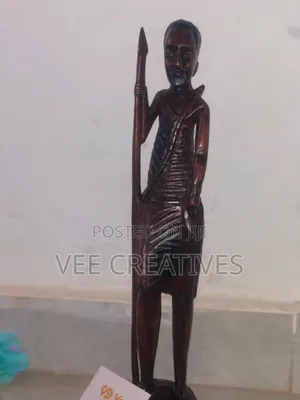 African Wood Curved Figures