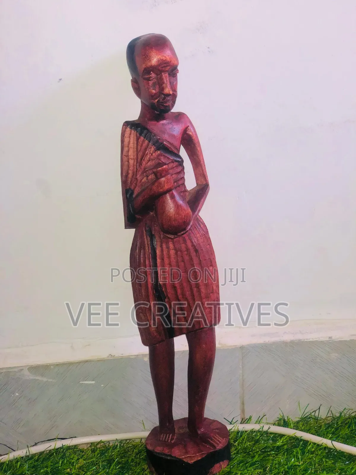 African Wood Curved Figures