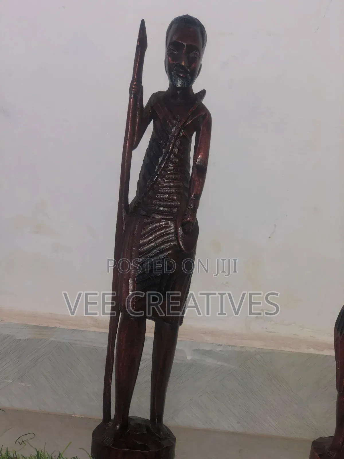 African Wood Curved Figures