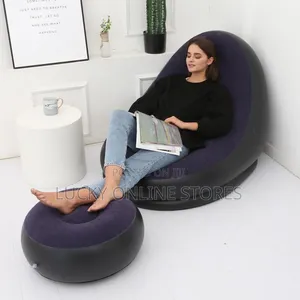 Inflatable Sofa Chair With Foot Stool