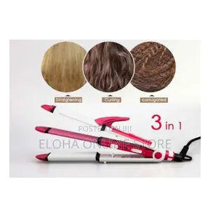 3 in 1 Hair Styling Machine -Straightener Curler Crimper