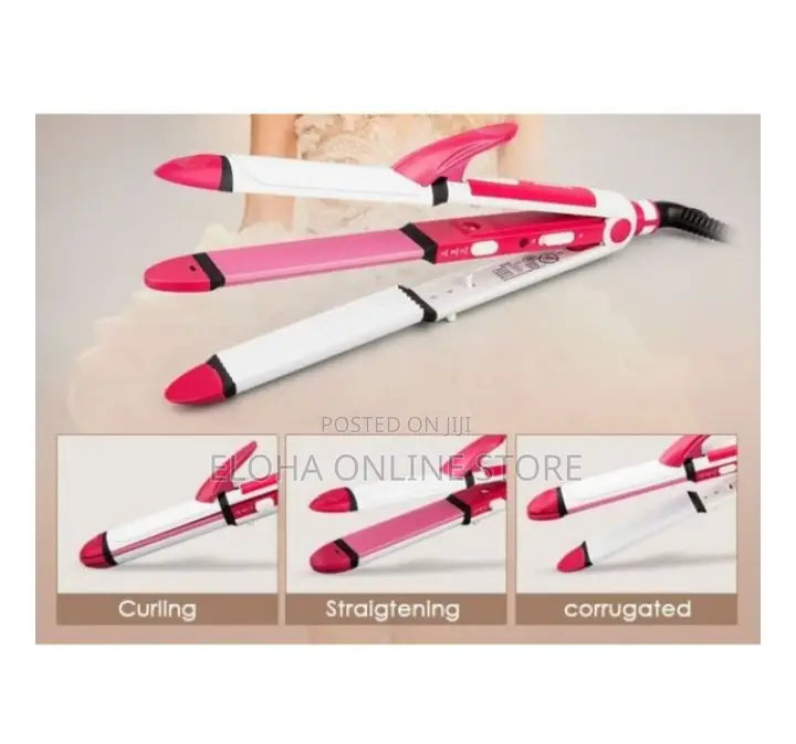 3 in 1 Hair Styling Machine -Straightener Curler Crimper