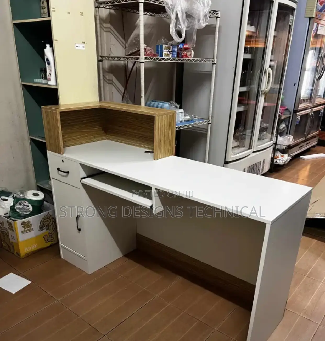 140 Cm Reception Counter / Cashier Desk